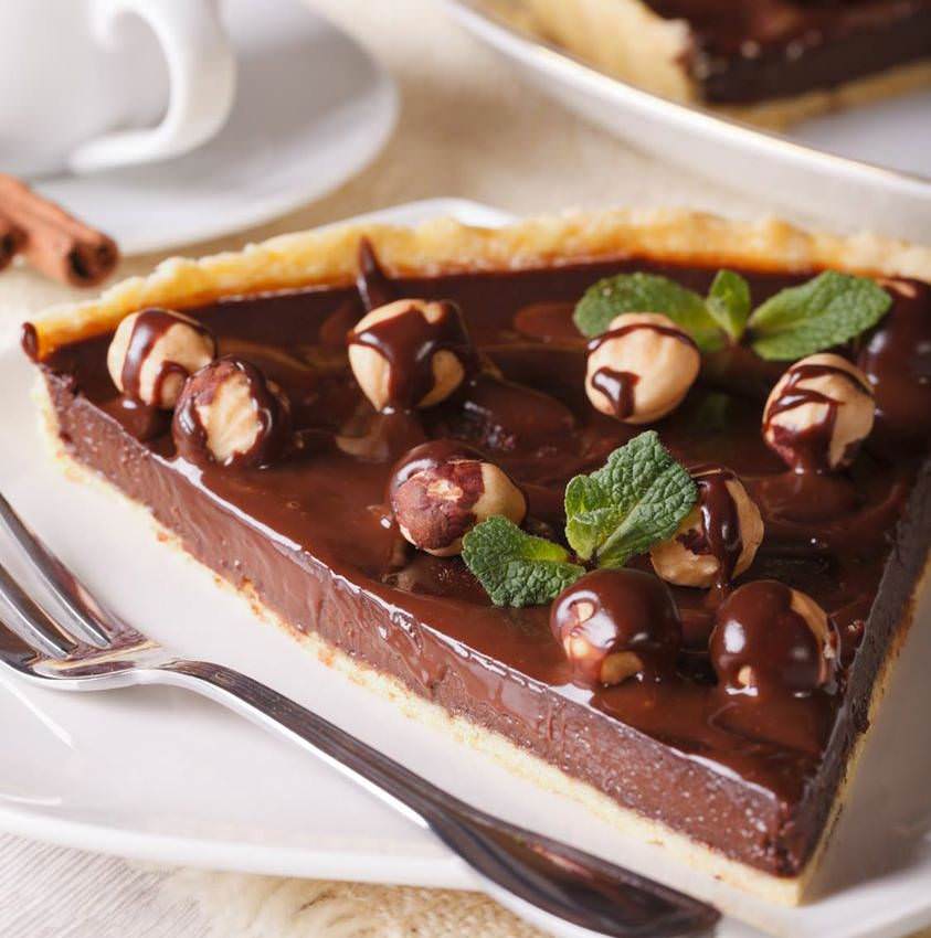 Tarte chocolat noisettes une tarte très gourmandes et très simple à