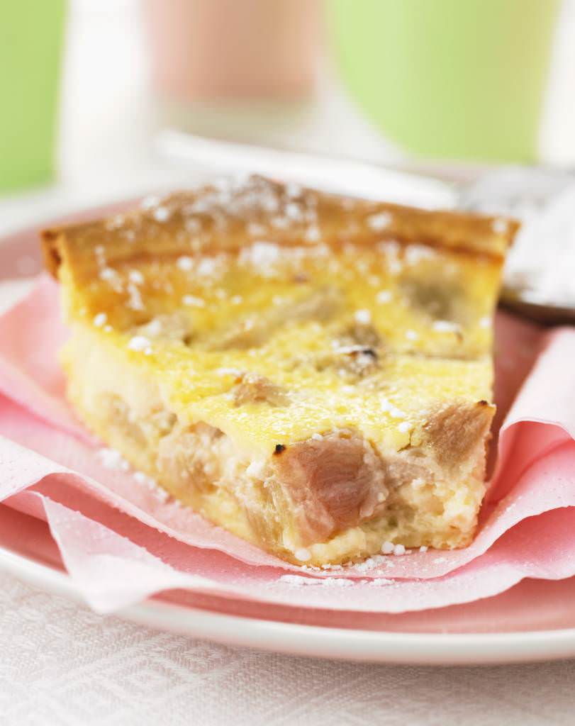 Tarte à la rhubarbe à la normande cela va vous changer de la pomme